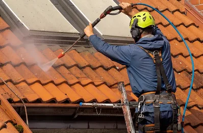 Démoussage et hydrofuge de toiture à Gauville-la-Campagne